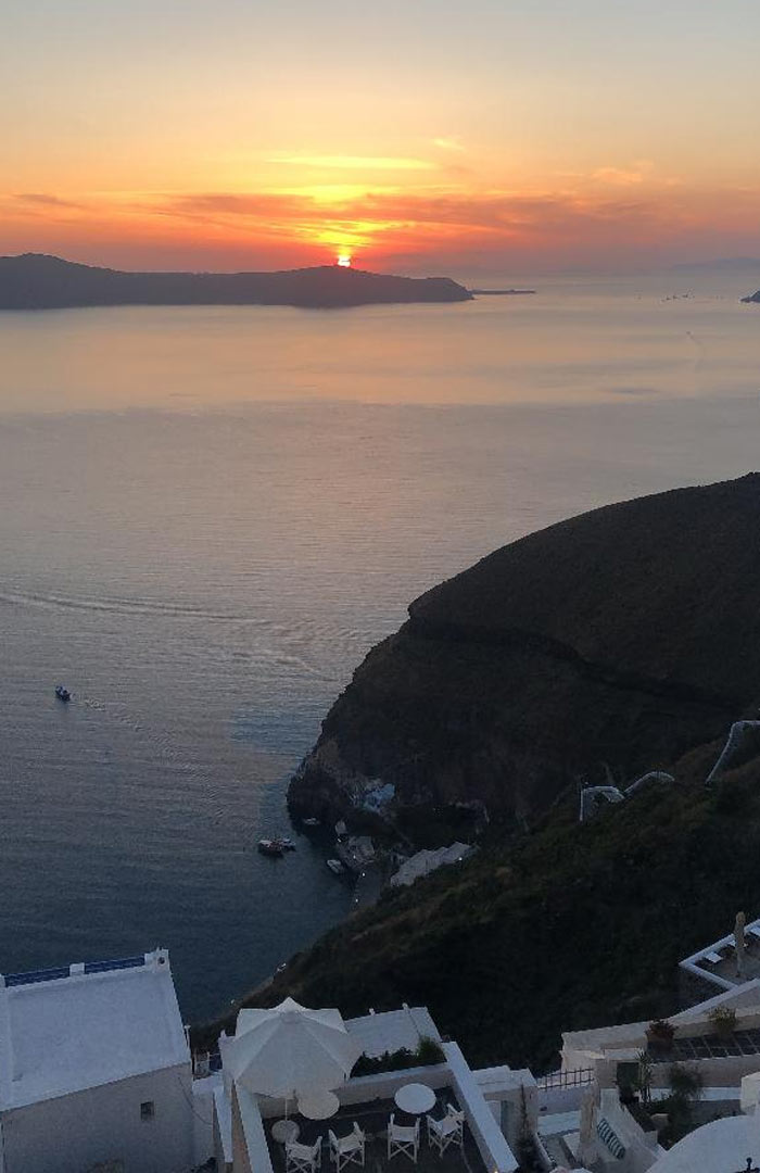 Sunset Santorini Island